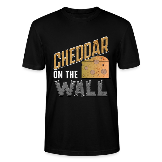 Cheddar on the Wall – Käse statt Rebellion - Unisex T-Shirt - Schwarz