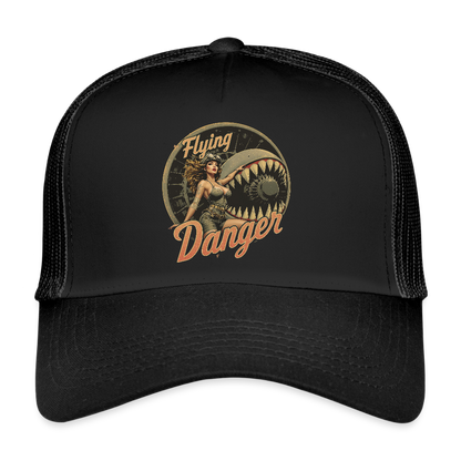 Flying Danger - Trucker Cap - Schwarz/Schwarz