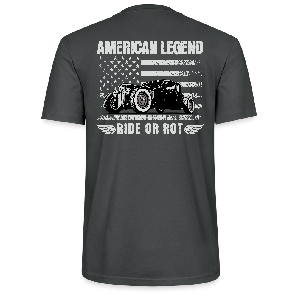 Backprint  American Legend – Ride or Rot - Stanley/Stella Unisex T-Shirt CRAFTER - Anthrazit