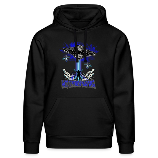 Weg. Einfach nur weg – Take Me Aliens! - Stanley/Stella Unisex Bio-Hoodie DRUMMER - Schwarz