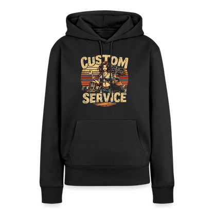 Frauen Premium Hoodie - Schwarz