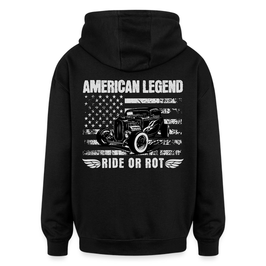 Ride or Rot Oversized Unisex Hoodie - Schwarz