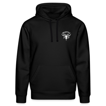 Longhorn Skull - Meistyle76 - Bio-Hoodie Rückendruck - Schwarz