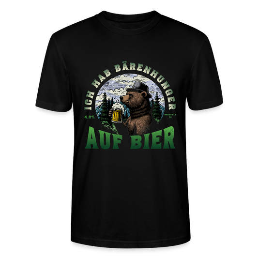 Bärenhunger auf Bier - Stanley/Stella Unisex T-Shirt CRAFTER - Schwarz