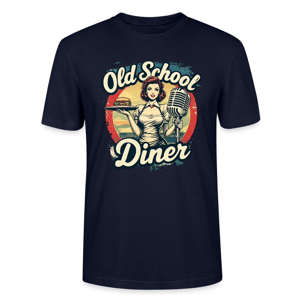 Old School Diner – Classic 50s Style - Unisex T-Shirt - Navy