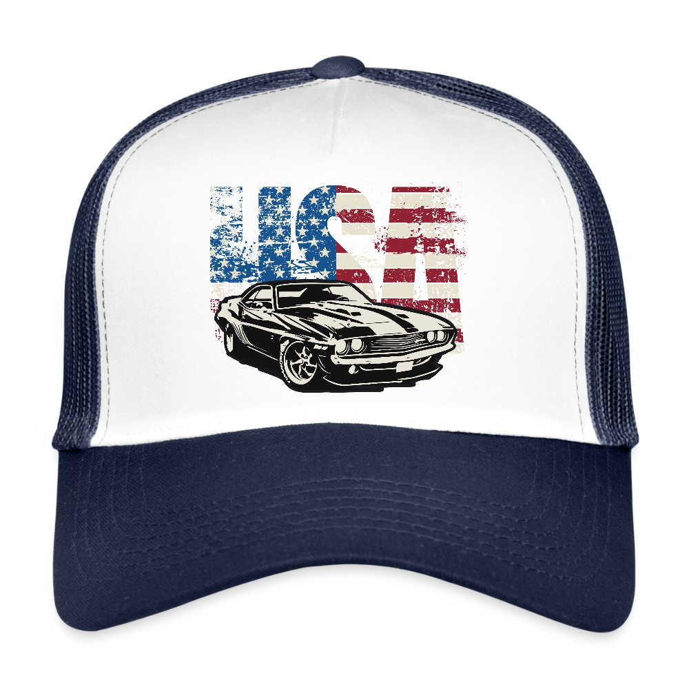 American Classic - Trucker Cap - Weiß/Navy