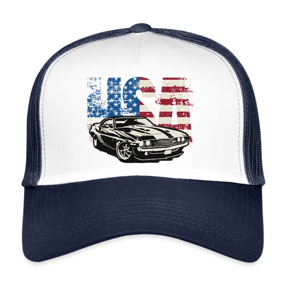 American Classic - Trucker Cap - Weiß/Navy