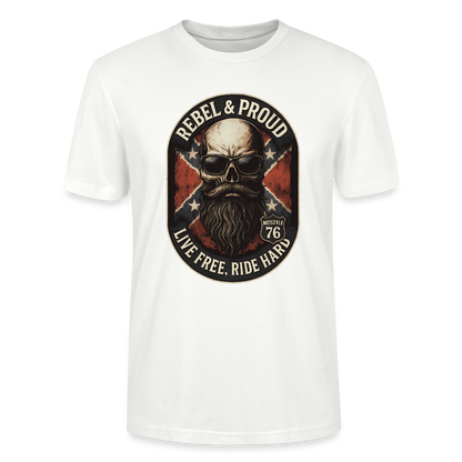 Rebel & Proud – Ride Hard Stanley/Stella Unisex T-Shirt CRAFTER - Weiß