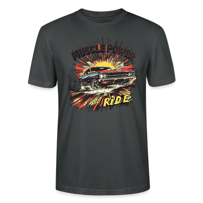 Muscle Power – Hold the Ride - Unisex T-Shirt - Anthrazit