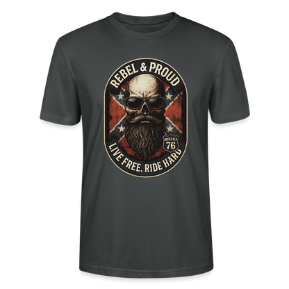 Rebel & Proud – Ride Hard Stanley/Stella Unisex T-Shirt CRAFTER - Anthrazit