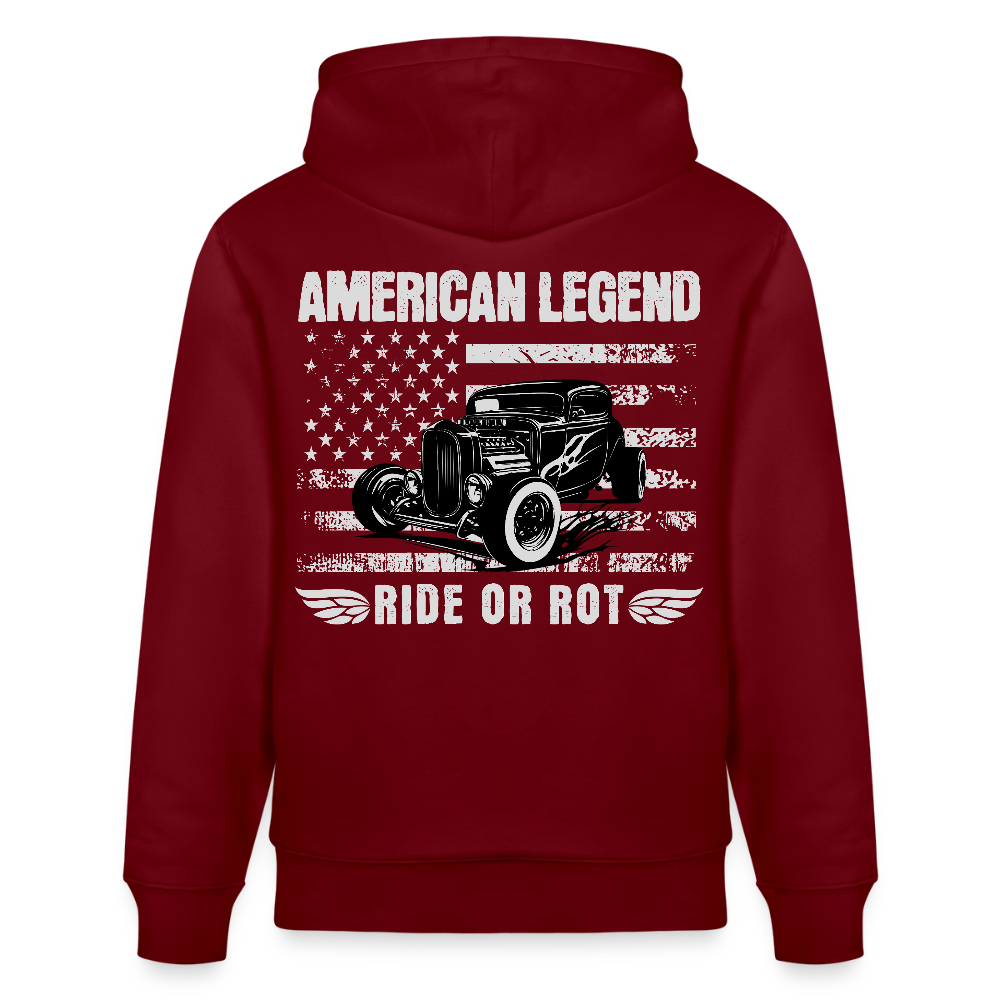 Stanley/Stella Unisex Bio-Hoodie CRUISER - Burgunderrot