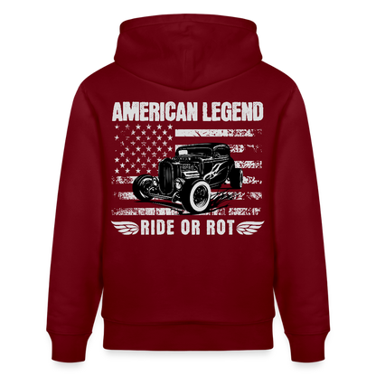 Stanley/Stella Unisex Bio-Hoodie CRUISER - Burgunderrot