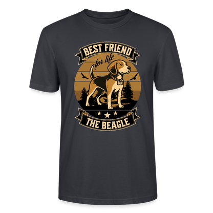 Best Friend for Life – The Beagle - Stanley/Stella Unisex T-Shirt CRAFTER - Dunkles Graublau