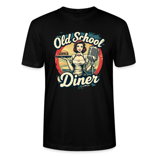 Old School Diner – Classic 50s Style - Unisex T-Shirt - Schwarz