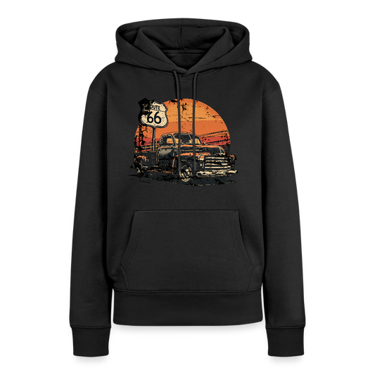 Frauen Premium Hoodie - Schwarz