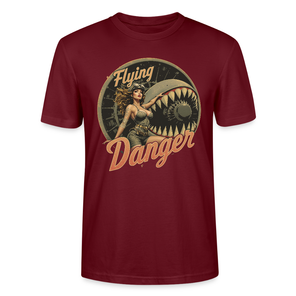 Flying Danger / Unisex T-Shirt - Burgunderrot