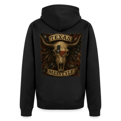 Longhorn Skull - Meistyle76 - Männer Premium Kapuzenjacke - Schwarz
