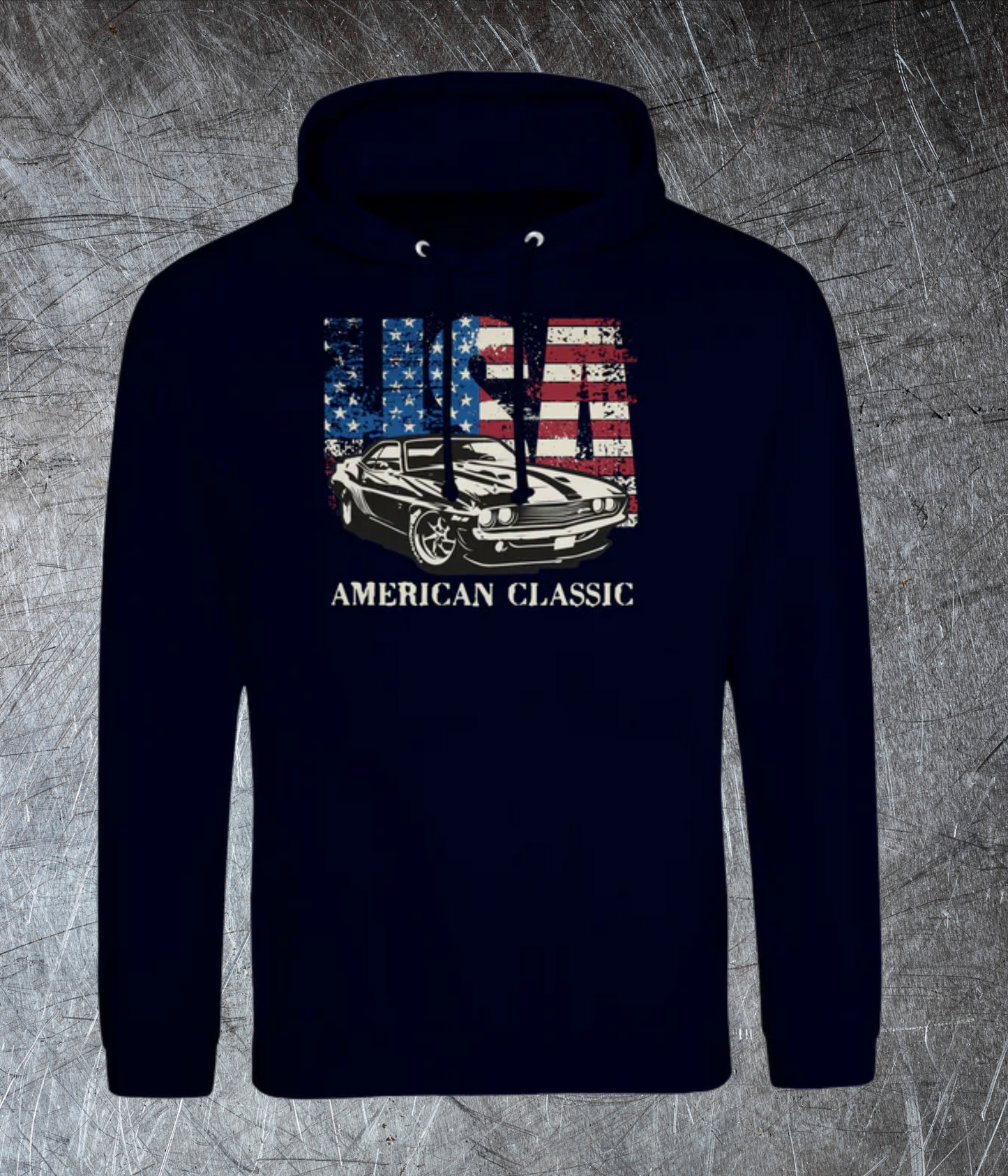 😎 USA American Classic – Muscle Car & Flag