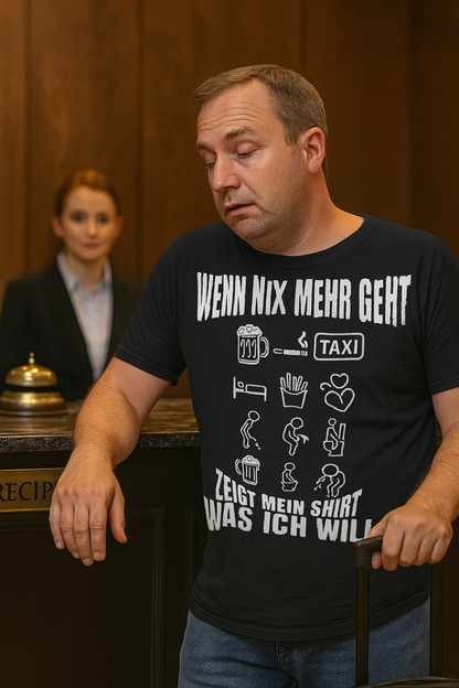 Wenn nix mehr geht – Icons sagen alles / Oversized Bio T-Shirt