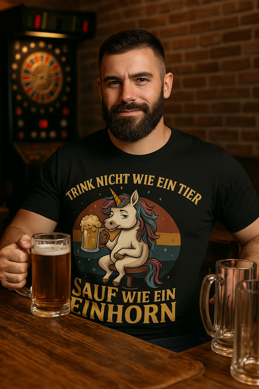 Sauf wie ein Einhorn / Oversized Bio T-Shirt