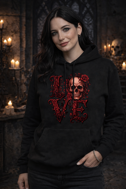 Love & Skull – Gothic Romance - Frauen Premium Hoodie