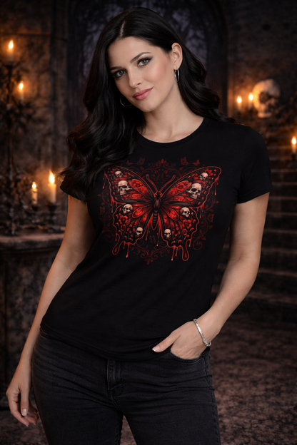 Schmetterling der Finsternis - Frauen Premium T-Shirt