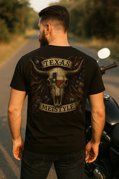 Longhorn Meistyle76 / Rückendruck / Premium T-Shirt
