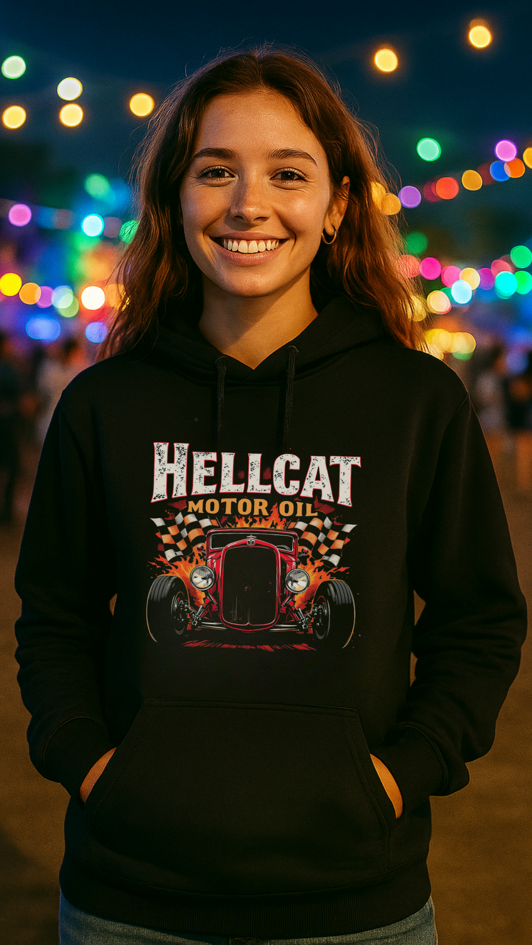 Hellcat Motor Oil – Speed & Power - Frauen Premium Hoodie