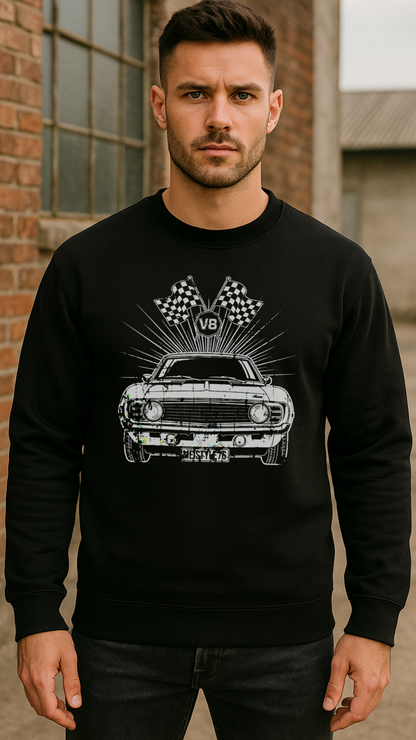 V8 Power – Born to Roar - Bio-Sweatshirt