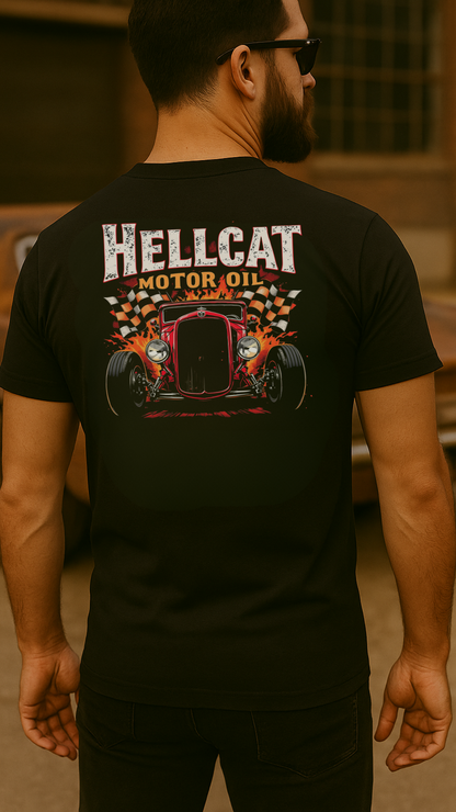 Backprint - Hellcat Motor Oil - Männer Premium T-Shirt