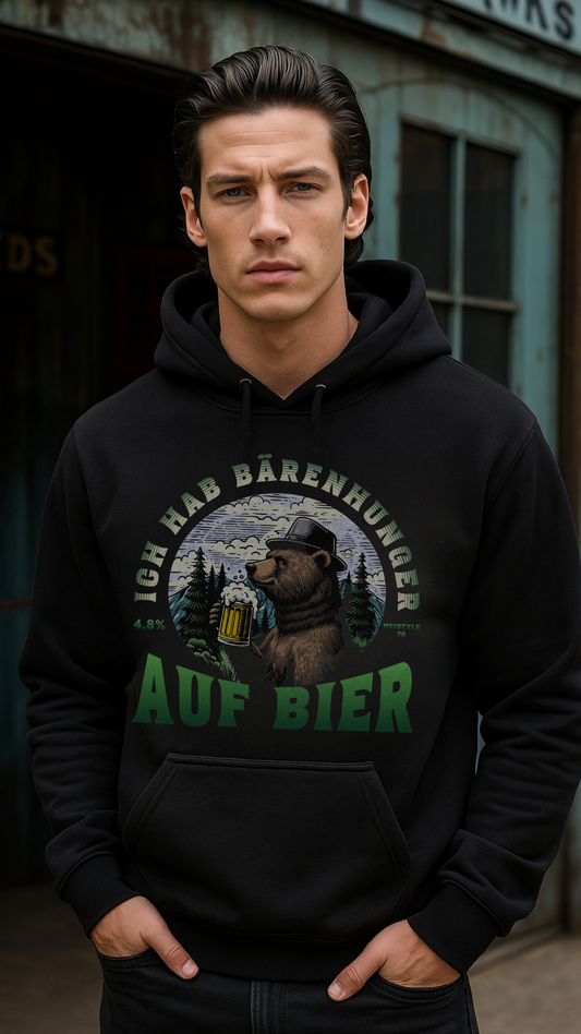 Bärenhunger auf Bier -  Bio-Hoodie