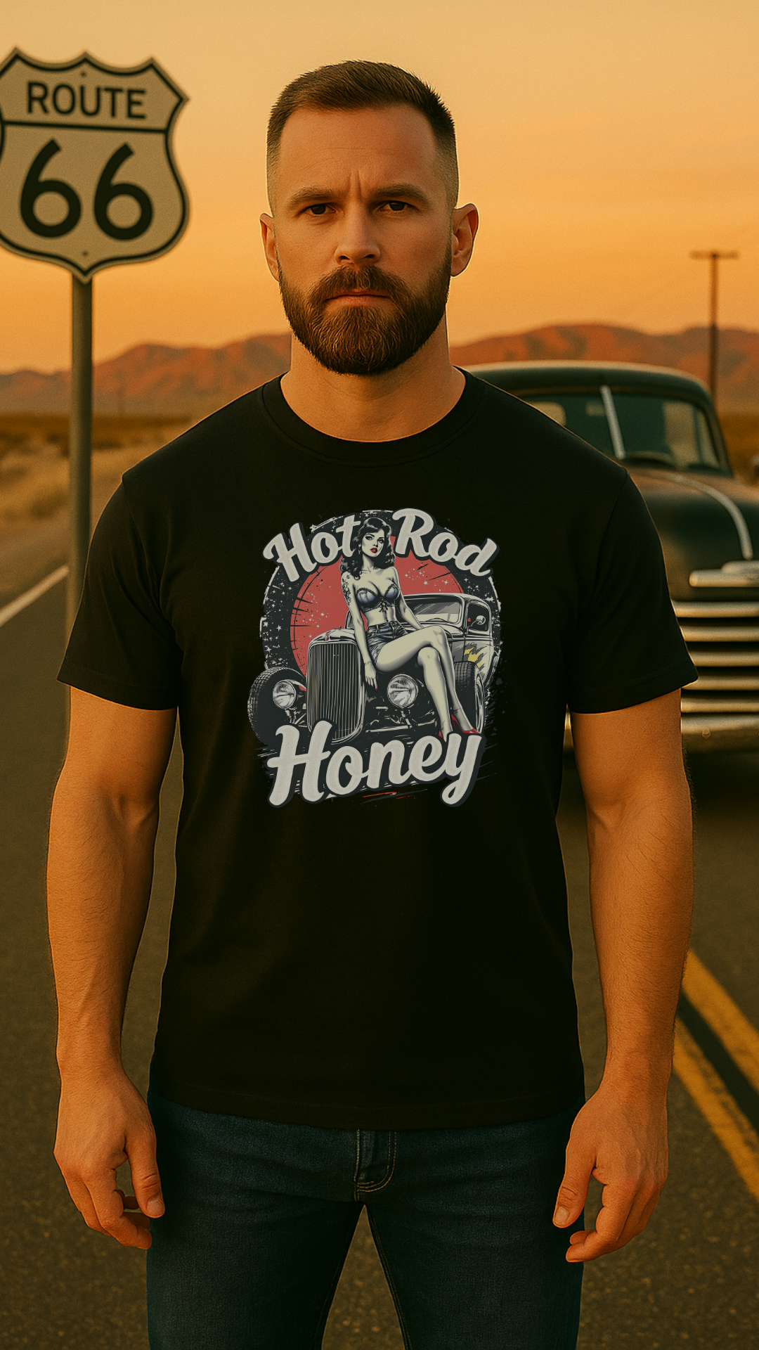 Hot Rod Honey - Männer Premium T-Shirt