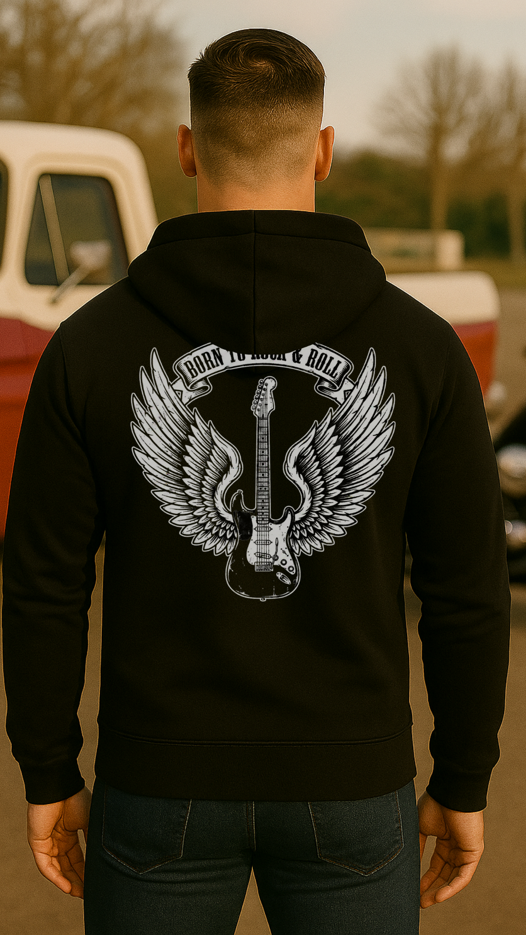 Born to Rock & Roll - Männer Premium Hoodie