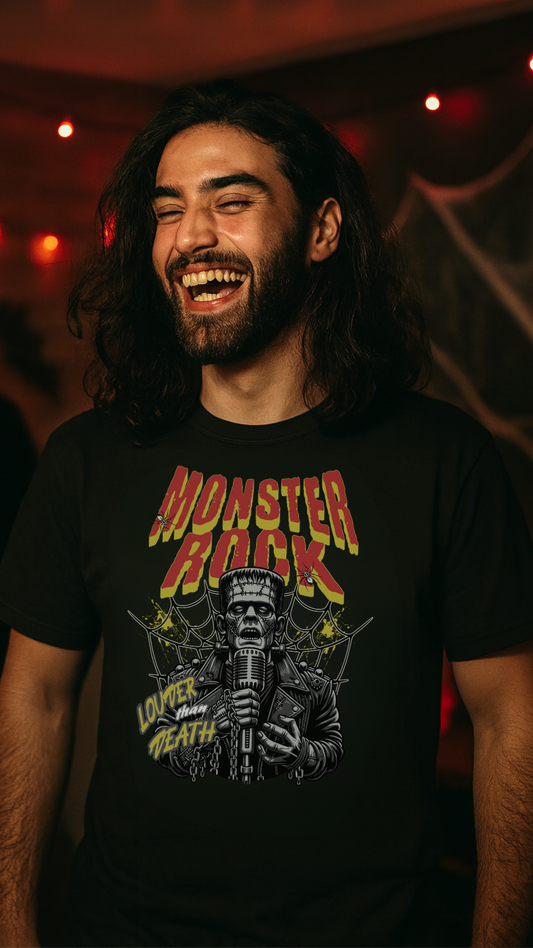 Monster Rock – Louder Than Death Premium T-Shirt
