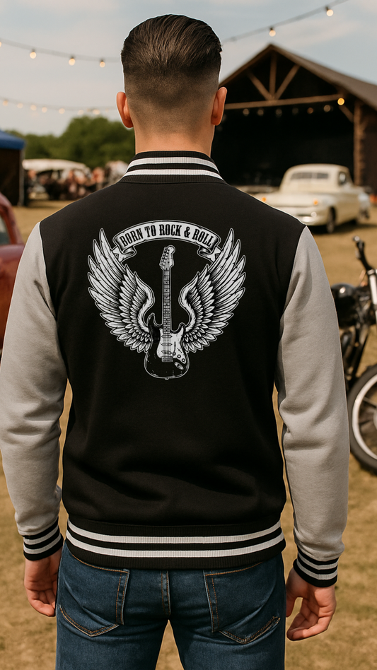 Born to Rock & Roll - College-Sweatjacke