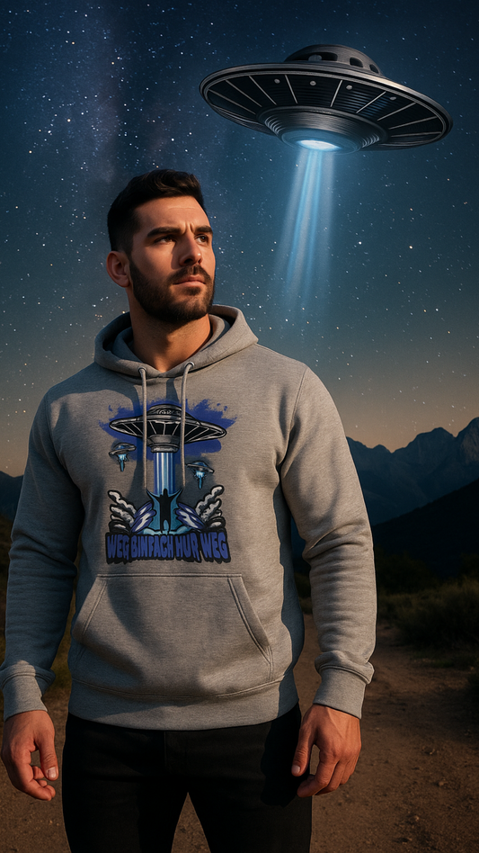 Weg. Einfach nur weg – Take Me Aliens!  Unisex Bio-Hoodie