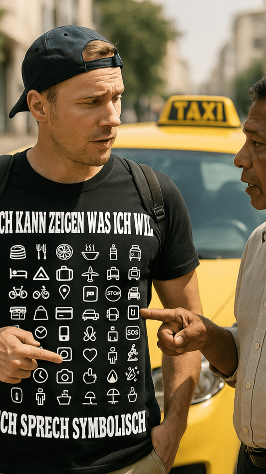 🥴 Ich sprech symbolisch – Icon Shirt für unterwegs