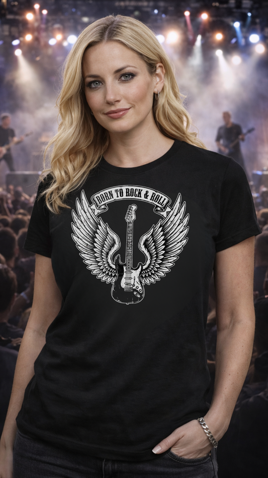 Born to Rock & Roll - Frauen Premium T-Shirt
