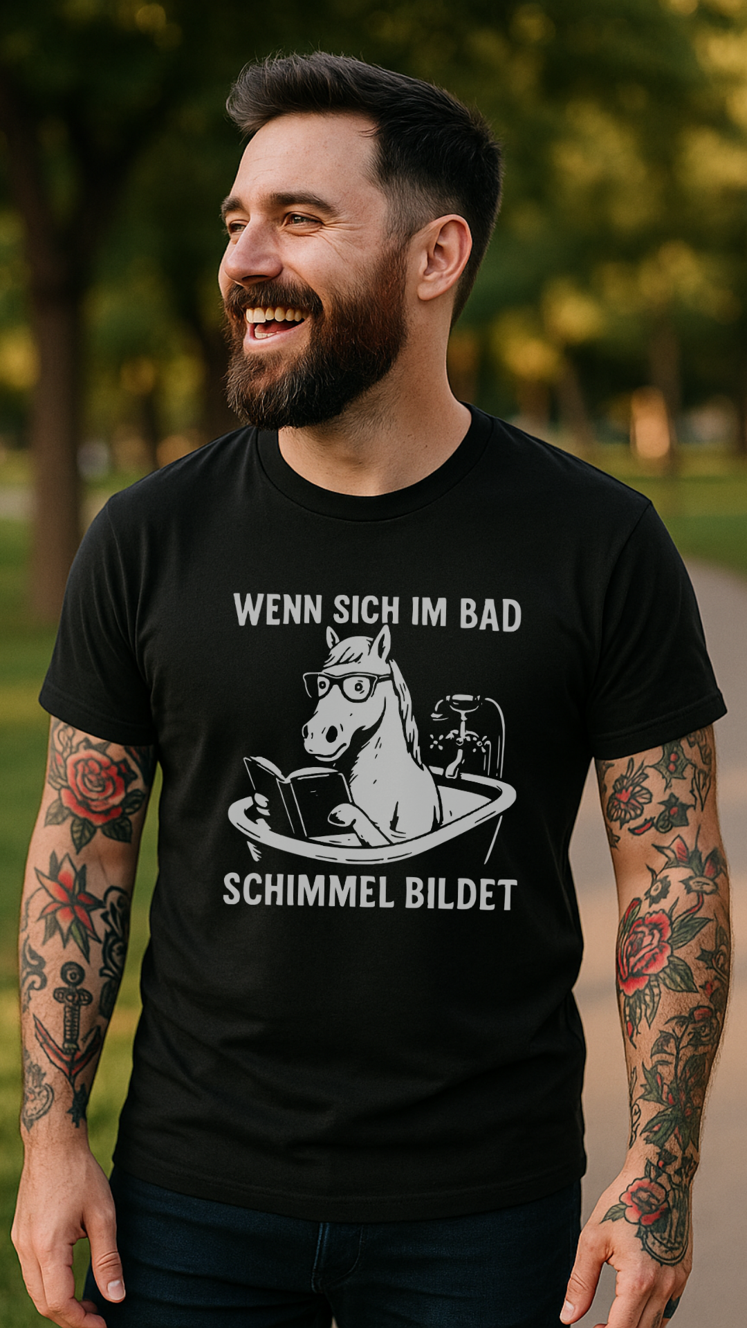 Wenn sich im Bad Schimmel bildet - Premium T-Shirt