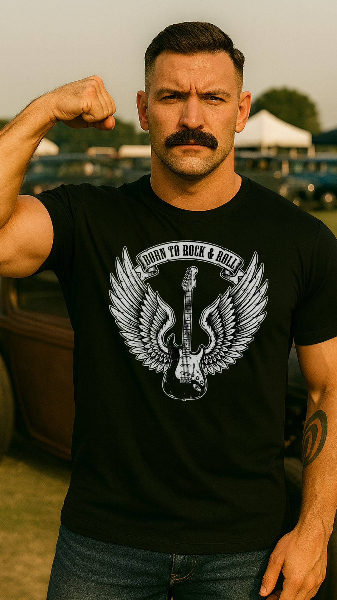 Born to Rock & Roll - Männer Premium T-Shirt