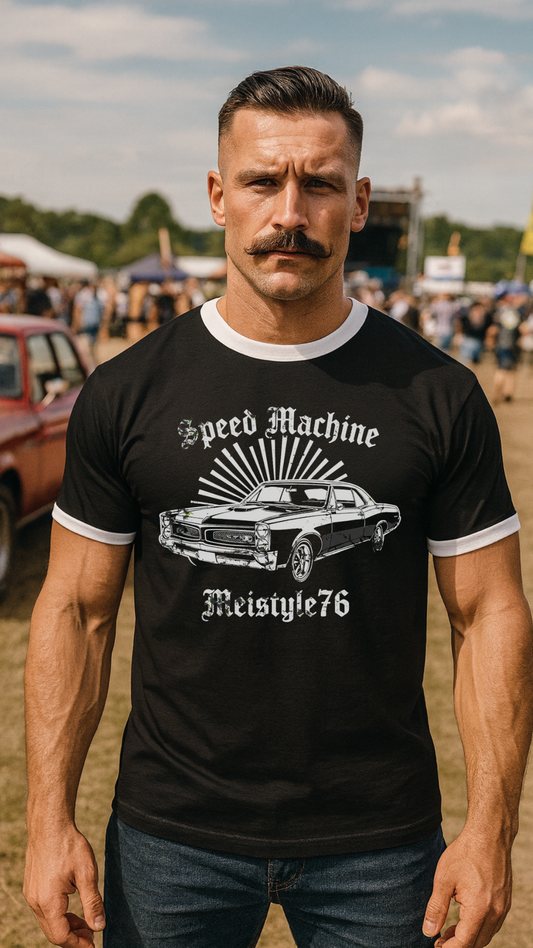 Speed Machine - Männer Kontrast-T-Shirt