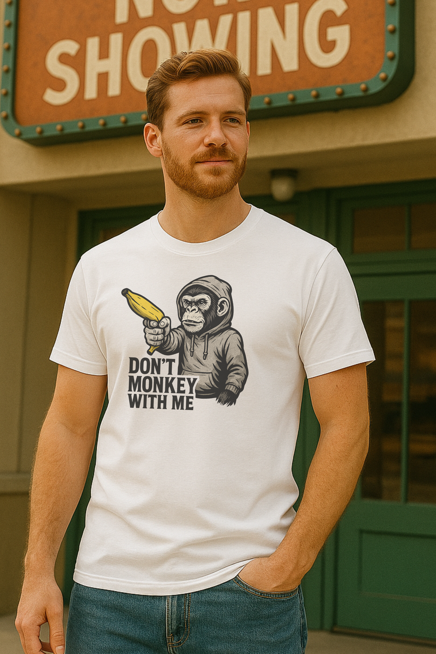 Don’t Monkey With Me – Banana Threat  - Premium T-Shirt