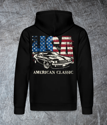 American Classic - Rückendruck - Bio-Hoodie