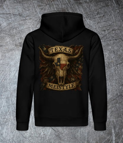 Longhorn Skull - Meistyle76 - Bio-Hoodie Rückendruck