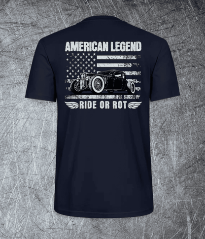 American Legend – Ride or Rot -Rückendruck - Premium T-Shirt