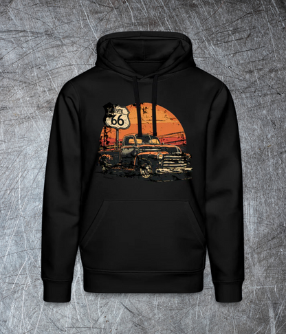 Route 66 Garage – Built to Last - Bio-Hoodie