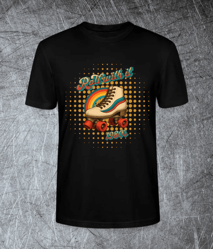 Roll with it – 80s Vibes   Premium T-Shirt