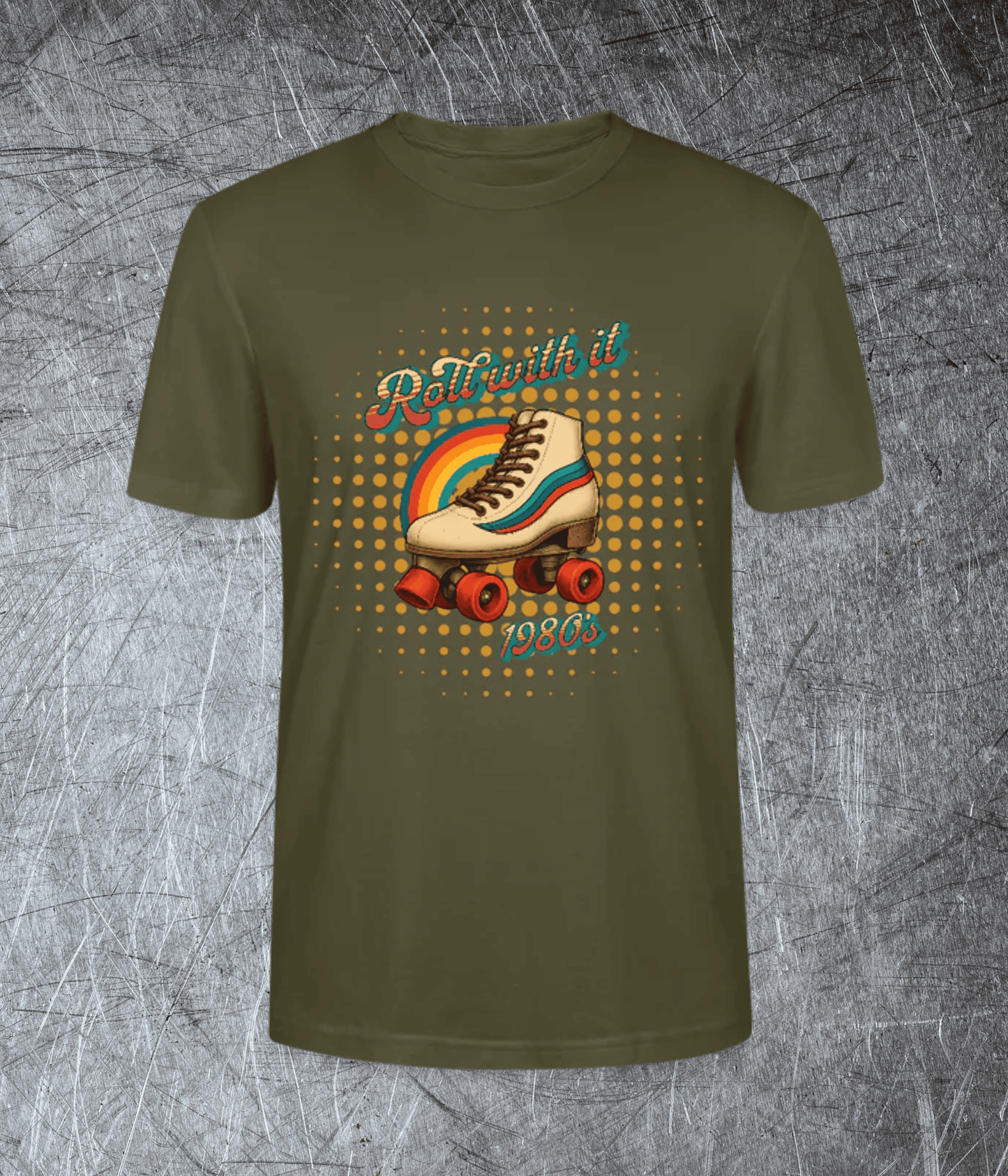 Roll with it – 80s Vibes   Premium T-Shirt