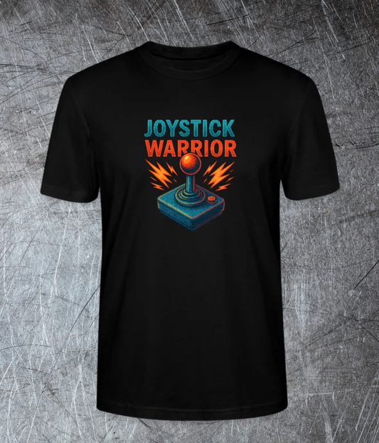 🕹️ Joystick Warrior Retro Gaming T-Shirt | 80s Arcade Gamer Shirt