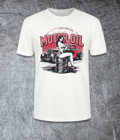 Motor Oil – Full Service Babe - Premium T-Shirt